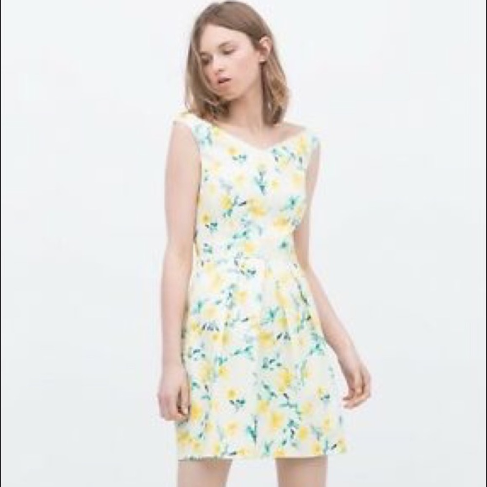 Zara Watercolor Floral Dress